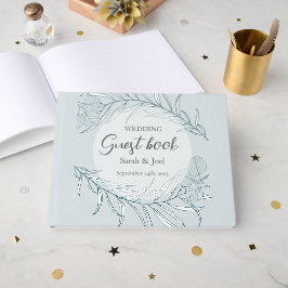 Elegant Boho Wildflower Wedding Gastenboek