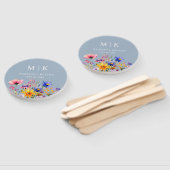 Elegant Boho Wildflower Wedding Handwaaier (Niet-gemonteerd)