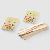 Elegant Boho Wildflower Wedding Handwaaier (Niet-gemonteerd)