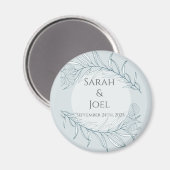 Elegant Boho Wildflower Wedding Magneet (Voorkant / Achterkant)