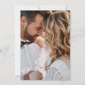 Elegant Boho Wildflower Wedding Uitnodiging (Achterkant)