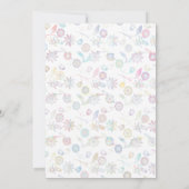 Elegant Boho Wildflower Wedding Uitnodiging (Achterkant)