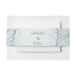 Elegant Boho Wildflower Wedding Uitnodigingen Wikkel