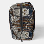 Elegant boho witte uil bos winterbos toilettasje (Rechts)