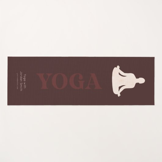 Elegant Boho Yoga Instructor Promotion Yogamat (Voorkant (horizontaal))