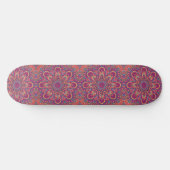 Elegant Boho Yoga Mandala Persoonlijk Skateboard (Horizontaal)