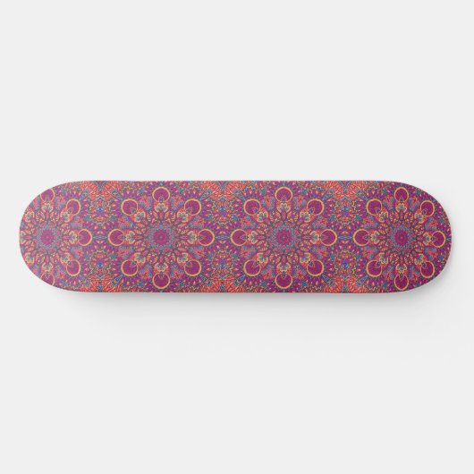 Elegant Boho Yoga Mandala Persoonlijk Skateboard (Horizontaal)