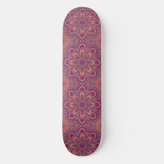 Elegant Boho Yoga Mandala Persoonlijk Skateboard (Voorkant)