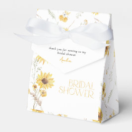 Elegant Boho Zonnebloem Vrijgezellenfeest Dank u Bedankdoosjes