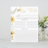 Elegant Boho Zonnebloem Vrijgezellenfeest Recept P (Staand voorkant)