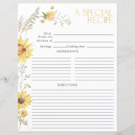 Elegant Boho Zonnebloem Vrijgezellenfeest Recept P