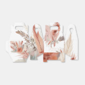 Elegant bohoPampas grass Baby shower Bedankdoosjes (Uitgevouwen)