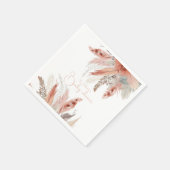 Elegant bohoPampas grass Baby shower Servet (Hoek)