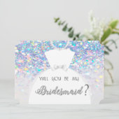 Elegant , Bokeh , Bruidsjurk Bruidsmeisje Kaart (Staand voorkant)