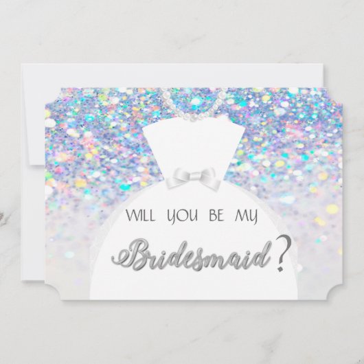 Elegant , Bokeh , Bruidsjurk Bruidsmeisje Kaart (Voorkant)