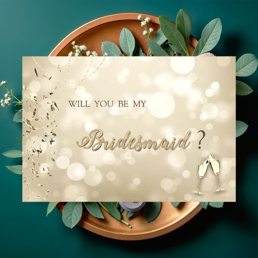 Elegant Bokeh,Confetti Wine Glasses  Kaart