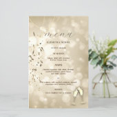 Elegant Bokeh,Confetti Wine Glasses Wedding (Staand voorkant)
