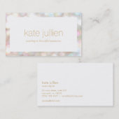 Elegant Bokeh Event en Beauty Stylist Visitekaartje (Voorkant / Achterkant)