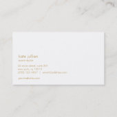 Elegant Bokeh Event en Beauty Stylist Visitekaartje (Achterkant)