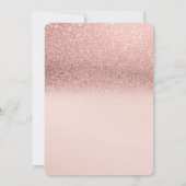 Elegant Bokeh Glitter Dress, Ombre Vrijgezellenfee Kaart (Achterkant)