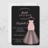 Elegant Bokeh Glitter Dress Vrijgezellenfeest Kaart (Voorkant)