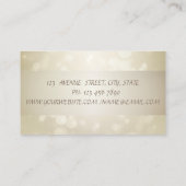 Elegant Bokeh, Gold Glitter-hoofdtelefoon Visitekaartje (Achterkant)