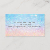 Elegant Bokeh Gold Stripe, Lotus Roos Gold Visitekaartje (Achterkant)