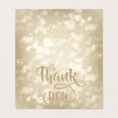 Elegant Bokeh Hartelijk dank Visitekaartje (Buitenkant ongevouwen)