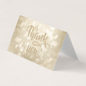 Elegant Bokeh Hartelijk dank Visitekaartje (Voorkant)