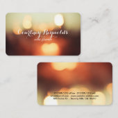 Elegant Bokeh Lights Visitekaartje (Voorkant / Achterkant)