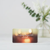 Elegant Bokeh Lights Visitekaartje (Staand voorkant)