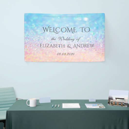 Elegant Bokeh Ombre Wedding Banner (Beurs)