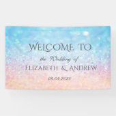 Elegant Bokeh Ombre Wedding Banner (Horizontaal)