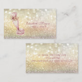 Elegant Bokeh Piping Bag Flowers Whisk Bakery Visitekaartje (Voorkant / Achterkant)