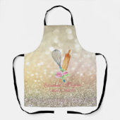 Elegant Bokeh Rolling Pin Whisk Bakery Schort (Voorkant)