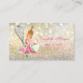 Elegant Bokeh Rolling Pin Whisk, Mixer Visitekaartje (Voorkant)