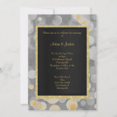 ELEGANT BOKEH SILVER GOLD WEDDING KAART (Voorkant)