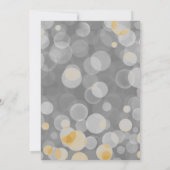 ELEGANT BOKEH SILVER GOLD WEDDING KAART (Achterkant)