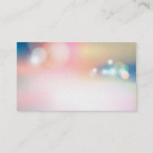 Elegant Bokeh Standard Chiropractic Visitekaartjes (Achterkant)