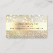 Elegant Bokeh Stripe, Lotus Visitekaartje (Achterkant)