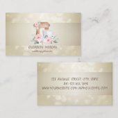 Elegant Bokeh, Stripe, Mixer Flowers Visitekaartje (Voorkant / Achterkant)