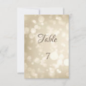 Elegant Bokeh Table Kaart (Voorkant)