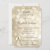 Elegant Bokeh Wine Glasses Vrijgezellenfeest Kaart (Voorkant)