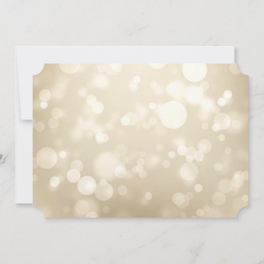 Elegant Bokeh Wine Glasses Wedding Invitation Kaart (Achterkant)