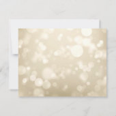 Elegant Bokeh Wine GlassesWedding Rehearsal Dinner Kaart (Achterkant)