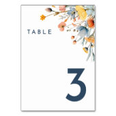 Elegant Bold Bloemen Bruiloft Kaart (Achterkant)