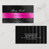 Elegant Bold Damask Visitekaartje 2 Sided (Voorkant / Achterkant)