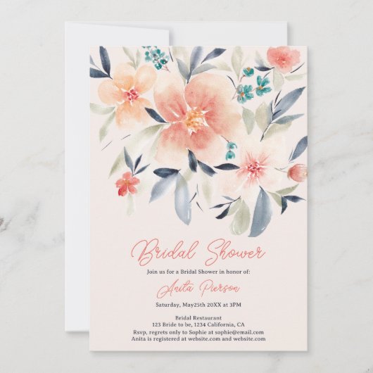 Elegant bold herfst boho vrijgezellenfeest kaart (Voorkant)