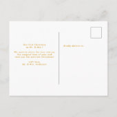 Elegant Bold Married en Merry Photo Kerstmis Briefkaart (Achterkant)