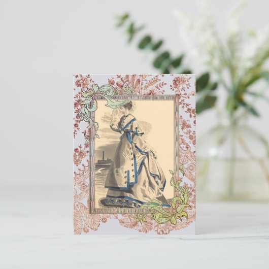 Elegant Bon Voyage Briefkaart (Staand voorkant)